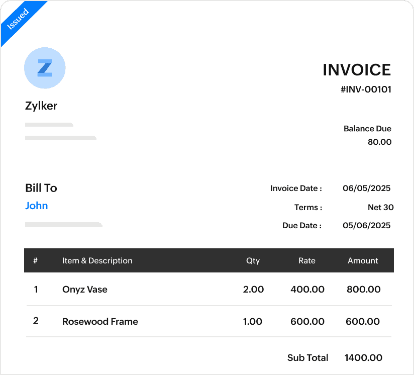 Send professional invoices